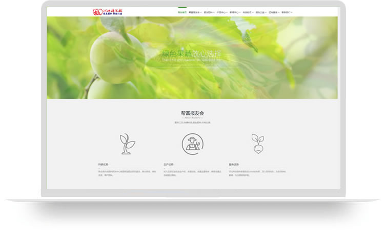 企業網站建設案例,化肥公司網站案例